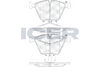 Front Brake Pad Icer Mbw X5 (E70)