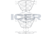 Front Brake Pad Icer Mbw X5 (E70)