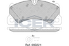Brake Pad Front Axle Porsche Icer