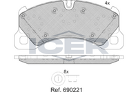 Brake Pad Front Axle Porsche Icer