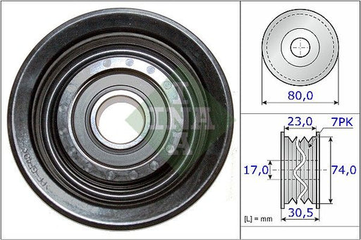 Deflection/Guide Pulley, V-ribbed belt HONDA