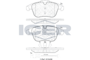 Front Brake Pad Set Icer Peugeot 508