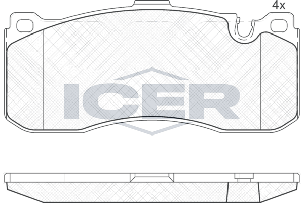 Brake Pad Set Front Icer Bmw Series 3
