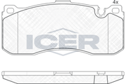 Brake Pad Set Front Icer Bmw Series 3