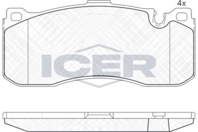 Brake Pad Set Front Icer Bmw Series 3