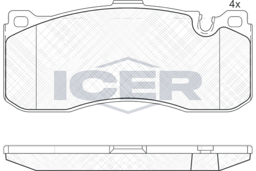 Brake Pad Set Front Icer Bmw Series 3
