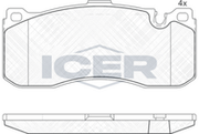 Brake Pad Set Front Icer Bmw Series 3