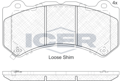 Brake Pad Set, disc brake (Braking System)