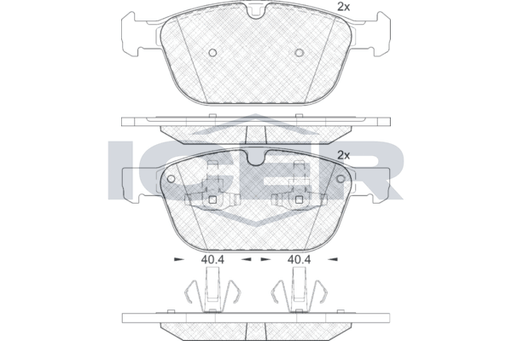 Brake pads- VOLVO