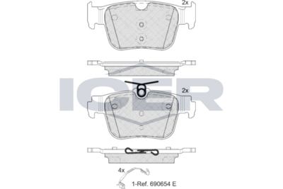 Brake Pad Set ICER