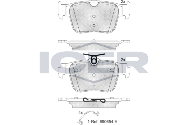 Brake Pad Set ICER