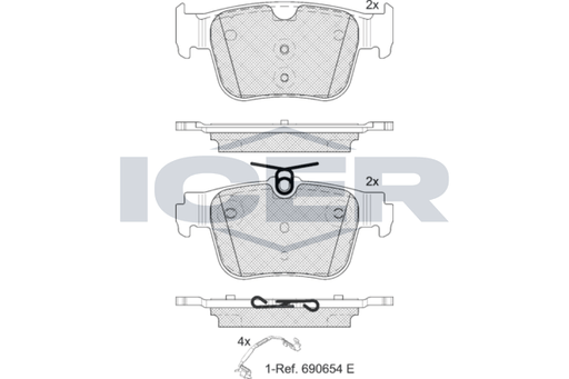 Brake Pad Set ICER