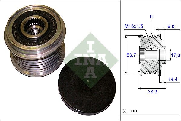 Pulley Alternator Opel Astra Ina