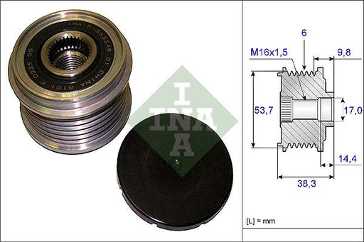 Pulley Alternator Opel Astra Ina