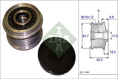Pulley Alternator Opel Astra Ina