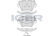 Front - Brake Pad - Icer Bmw X1 (F48) (F