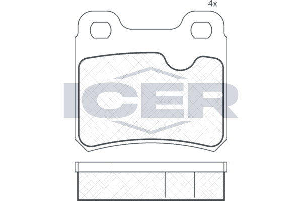 Brake Pad Rear Axle Opel Icer
