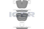 Brake Pad Set Rear Icer Bmw Series 5