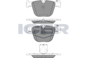 Brake Pad Set Rear Icer Bmw Series 5