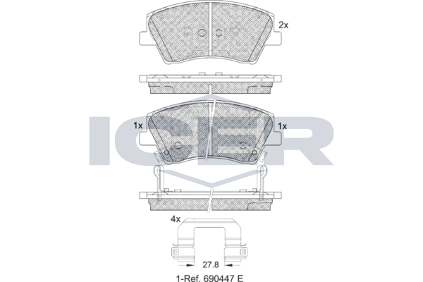 Brake Pad Set ICER