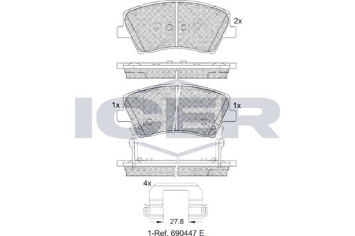 Brake Pad Set ICER
