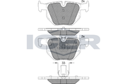 Front Brake Pad Set Icer Bmw X5 (E70)