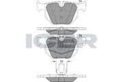 Front Brake Pad Set Icer Bmw X5 (E70)