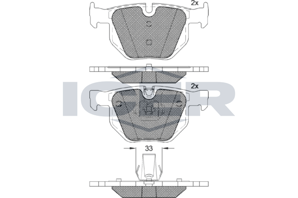 Front Brake Pad Set Icer Bmw X5 (E70)