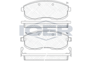 Front Brake Pad Set Icer