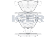 Front Brake Pad Set Icer Bmw 3 (E90) 318