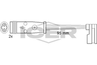 Warning Contact, brake pad wear (Braking System)