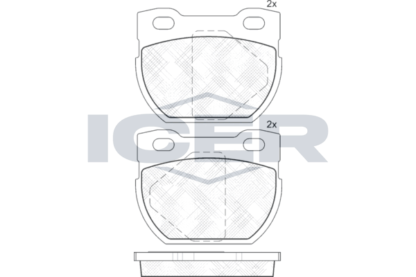 Brake Pad Set ICER