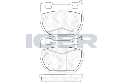 Brake Pad Set ICER