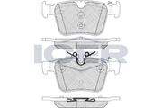 Brake Pad Set Rear Icer Jaguar Xf