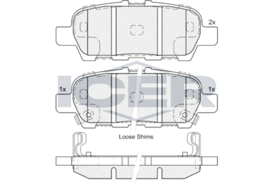 Brake Pad Set ICER