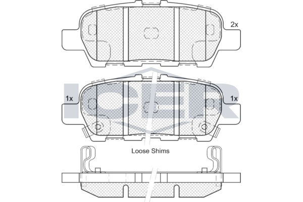 Brake Pad Set ICER