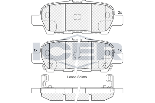 Brake Pad Set ICER