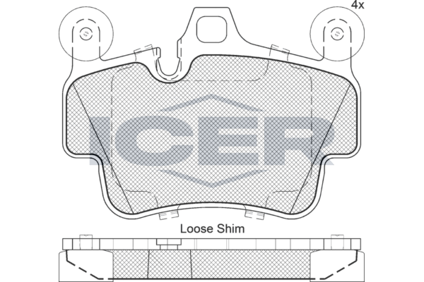 Brake Pad Front Axle Porsche Icer