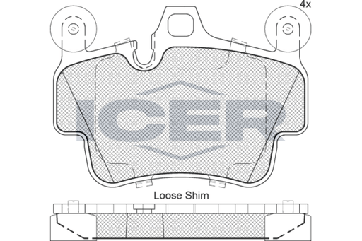 Brake Pad Front Axle Porsche Icer