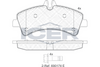 Brake Pad Rear Axle Mercedes-Benz Icer