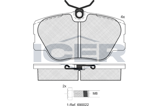 Front Brake Pad Set