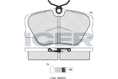 Front Brake Pad Set