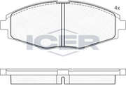 Front Brake Pad Set Icer Lanos (Klat) 1.