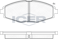Front Brake Pad Set Icer Lanos (Klat) 1.