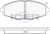 Front Brake Pad Set Icer Lanos (Klat) 1.