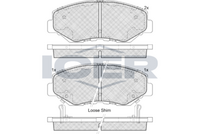 Brake Pad Set Front Icer Honda Crh