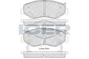 Brake Pad Set Front Icer Honda Crh