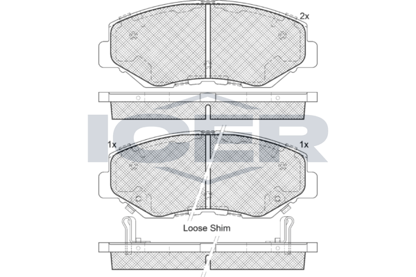 Brake Pad Set Front Icer Honda Crh