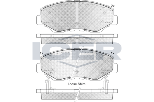 Brake Pad Set Front Icer Honda Crh