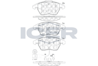 Brake Pad Set, disc brake (Braking System)